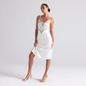 LACE MIDI SLIP DRESS