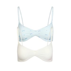 PICOT SKIMPY SCOOP BRALETTE 2-PACK