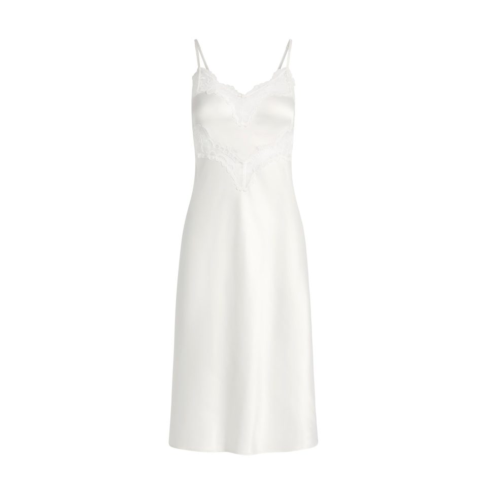 LACE MIDI SLIP DRESS