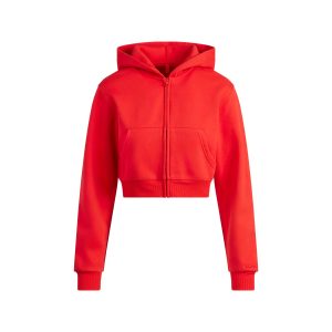 CROPPED ZIP UP HOODIE