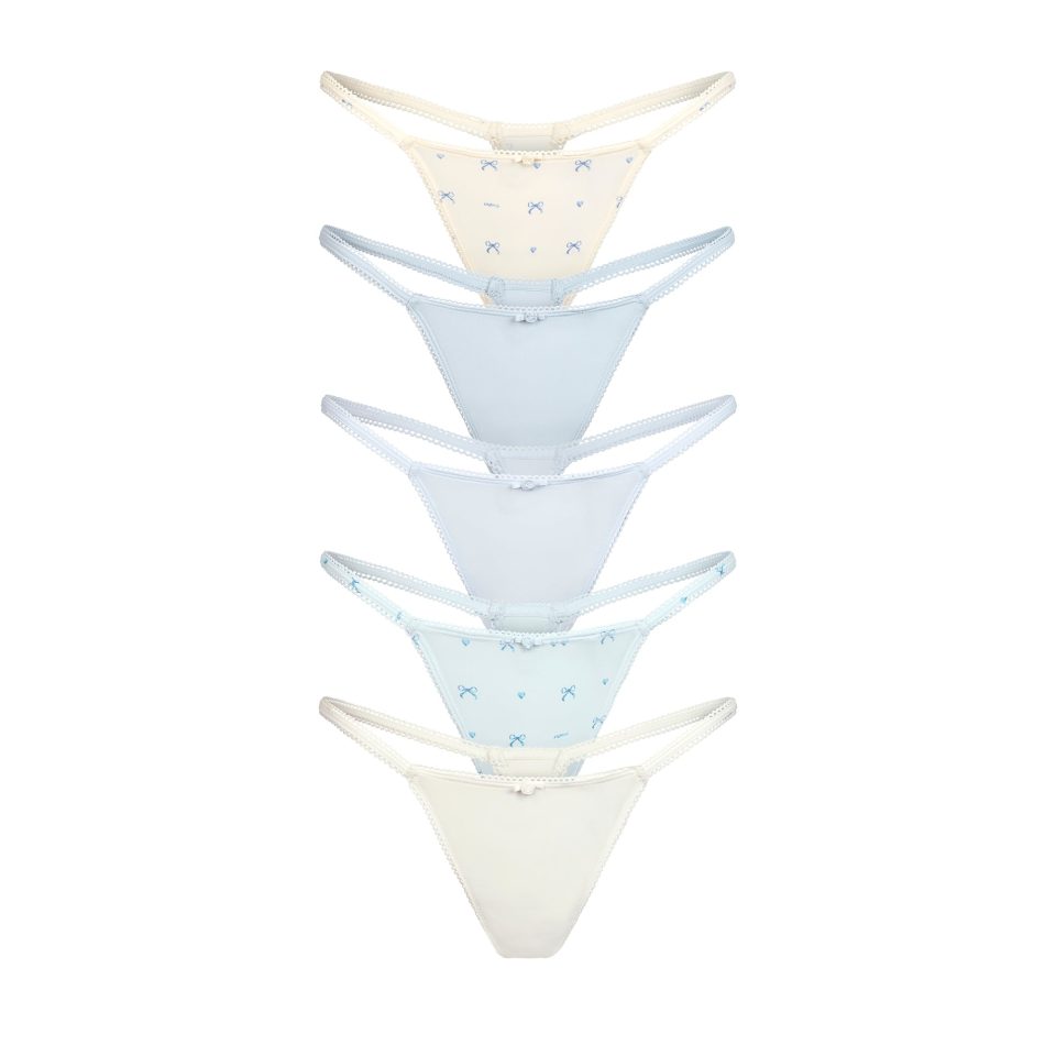 PICOT STRING THONG 5-PACK