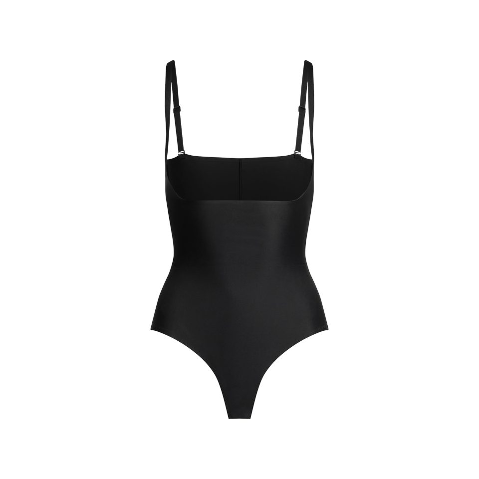 CORE SCULPT OPEN BUST THONG BODYSUIT