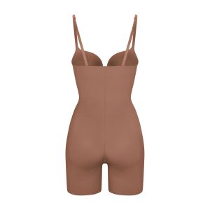 PUSH-UP BUTT ENHANCING PADDED MID THIGH BODYSUIT