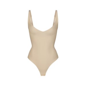 CORE SCULPT PLUNGE THONG BODYSUIT