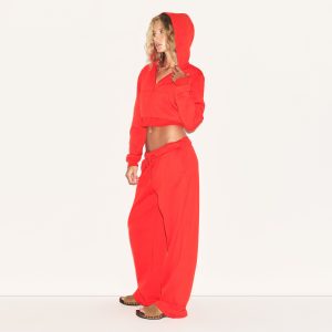 CROPPED ZIP UP HOODIE