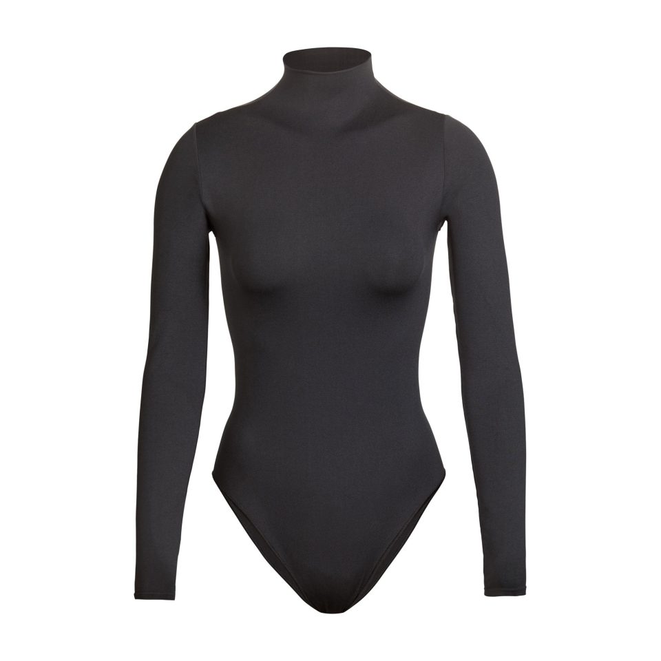 ESSENTIAL MOCK NECK LONG SLEEVE BODYSUIT